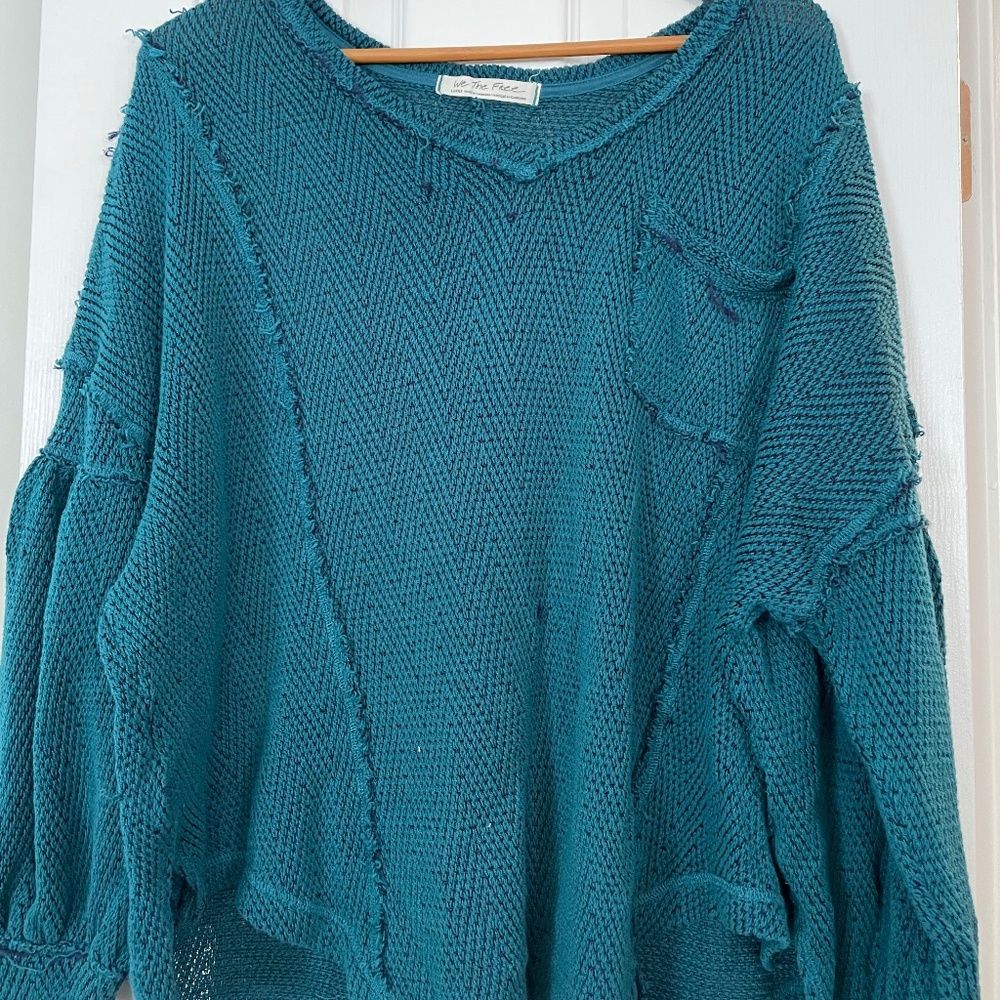 Free People Teal Tunic  (Large)